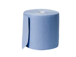 Papieren Poetsdoek Rol 3-Laags Blauw Recycled 360m / 38cm Breed