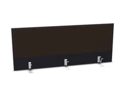 opzetpaneel,v. bureau,aanbouw achter,B 1400mm,CC-zwart,BN2036-bruin