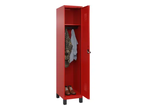 locker,HxBxD 1950x400x500mm,1vak,vak B 400mm,draaigrendel,voeten