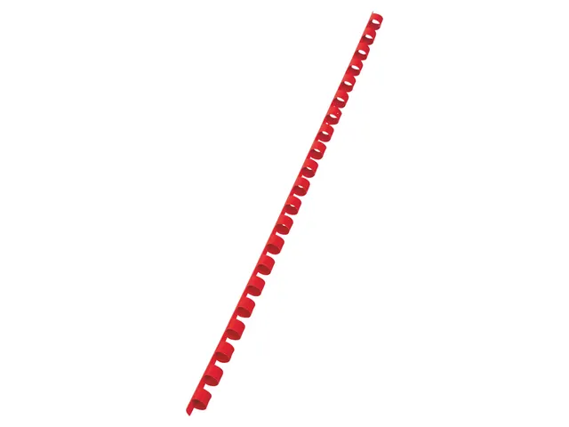 Bindrug GBC 8mm 21-rings A4 rood 100stuks