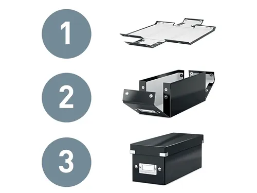 Opbergbox WOW Click & Store 369x200x482mm groen 85% gerecycled karton