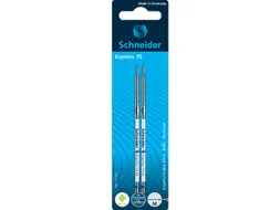 Balpenvulling Schneider Express 75 M 2 stuks op blister blauw
