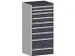 ladekast,HxBxD 1600x800x650mm,9lade(n),lade voor normale belastingen