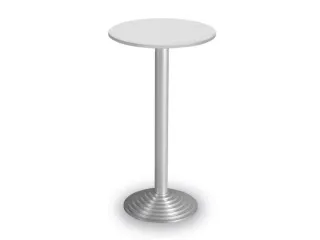 Statafel Gietijzeren Poot 110cm Blad Ø60cm Onderstel Aluminiumkleurig - 1
