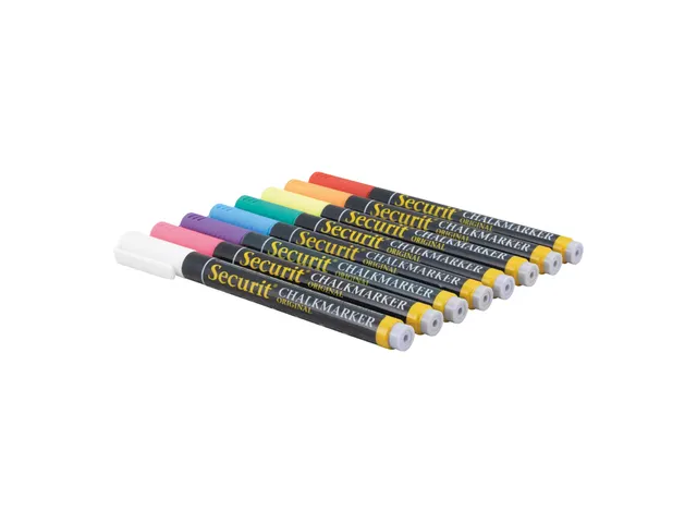 Krijtstift Securit Sma-100 Rond 1-2mm Assorti 7 Stuks