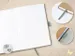 Carnet de notes Jolie A5 kraft Pure Mint blanc HC 192pag 100gr