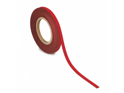 Magneetband Rood beschrijf wisbaar 10mx10mmx1mm