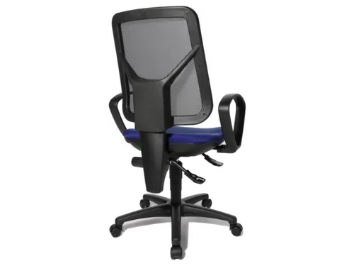 Bureaustoel,Permanentcontactmechanisme,Zitting Stof Blauw