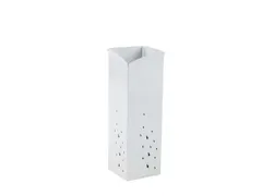 Metalen Paraplubak Wit 15 X 15 X 45 Cm