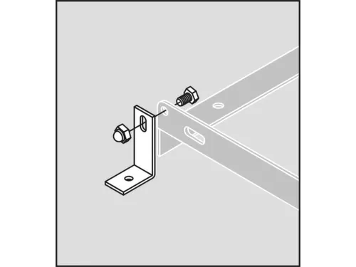Hoekstuk Voor Vloermontage Voor Fietsboog