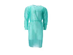 Pp Non Woven Isolatieschort Groen Latex Vrij Regular Weight 100 Stuks