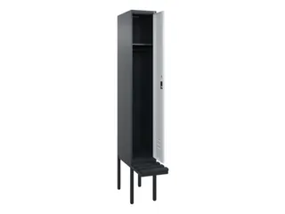 locker met bank,HxBxD 2120x300x815mm,1vak,vak B 300mm,cil.-slot - 2
