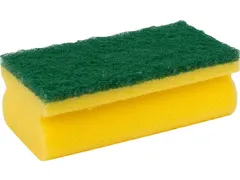 Primesource schuurspons, geel/groen pak van 10 stuks