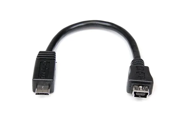 15cm Micro USB naar Mini USB Verloopkabel M/F