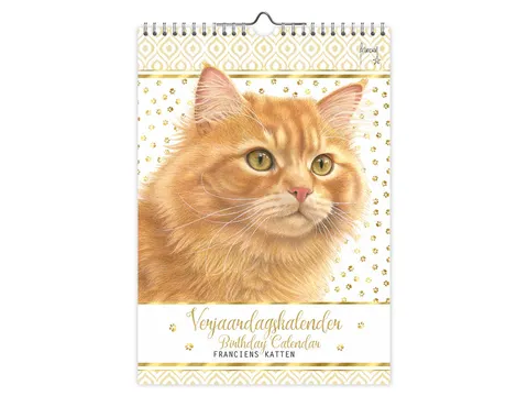 Calendrier anniversaire Franciens Katten "Jeroen" A4