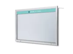 Bedrukt logopaneel 159x10cm voor Outdoor mededelingenbord 21x A4