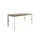 Bureau Linesto N3 hoogte instelbaar 140x80cm Blad Havana, poot Wit