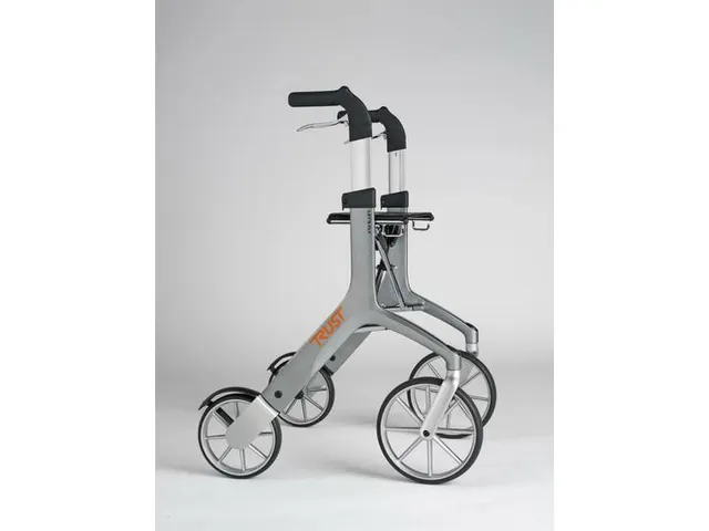 TrustCare Lichtgewicht rollator Let's Fly Grijs Zilver Aluminium