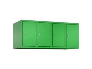 opzetkast,v. locker,4vak.,vak B 300mm,HxBxD 500x1200x500mm - 2