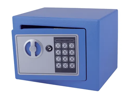 Kluis Pavo mini elektronisch 230x170x170mm blauw