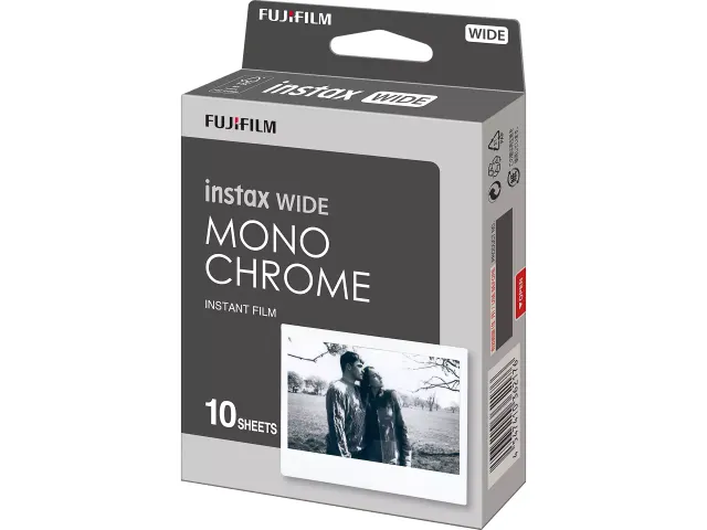 Fujifilm 70100139612 Instax instant picture film Wide MonoChrome 10vel