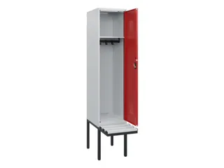 locker met bank,HxBxD 1950x400x815mm,1vak,vak B 400mm,cilinderslot - 1