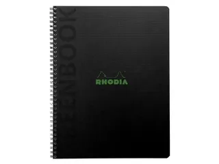 Notitieboek Rhodia Greenbook recycled A5+ lijn Hard Cover Zwart - 2
