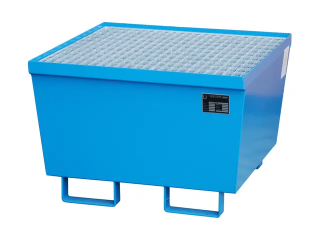 Opvangbak 1x 200l Opvangvol. 215l Blauw 545x 800x 800mm Rooster