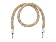 Koord Van Henneptouw Naturel Verchroomd 1.5 Meter