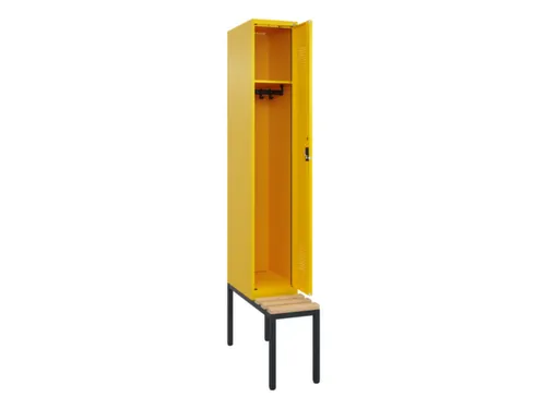 locker met bank,HxBxD 2120x300x815mm,1vak,vak B 300mm,cilinderslot