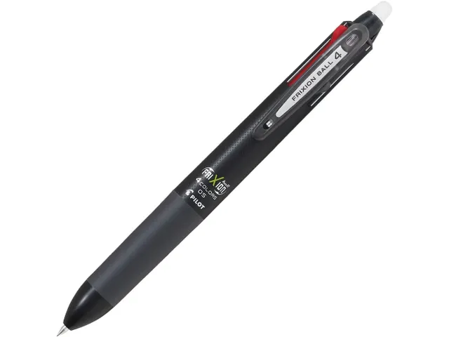 Pilot Frixion Ball 4 Colors Uitwisbare Pen Zwarte Body