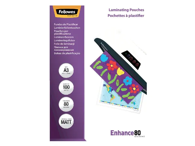 Lamineerhoes Fellowes A3 Mat 80 Micron