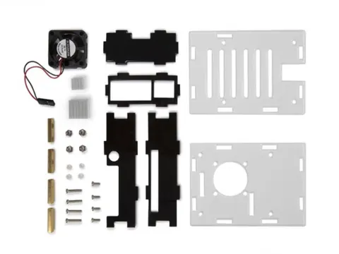 Transparante Behuizing Met Koelelementen En Ventilator Voor Raspberry