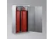 gasflessenkast,v. 2x33kg fles,HxBxD 1435x860x400mm,m. dak,vleugeldeur