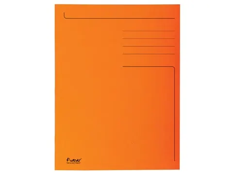 Dossiermap 3 Kleppen Folio Oranje 50x