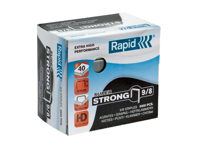 Nieten Rapid 9/8 gegalvaniseerd super strong 5000 stuks