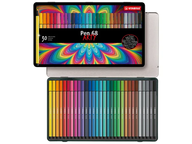 Viltstift Stabilo 6830-6 blik à 30 kleuren