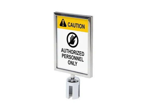 Topbord A4 Voor Afzetpaal Flexi Economy Chroom