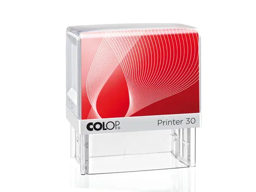 Tekststempel Colop Printer 30 +bon 5regels 47x18mm blauw