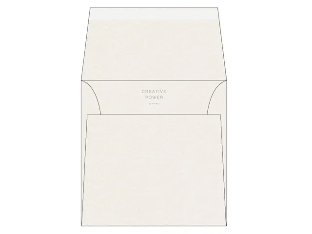 Vierkante envelop 170x170mm Strip Rives Tradition Gebroken Wit