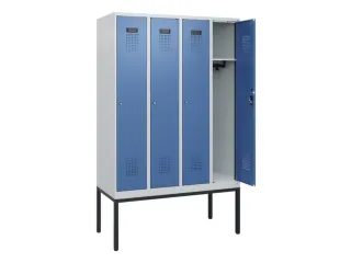 schoollocker,HxBxD 1950x1200x500mm,4vak,vak B 300mm,cil.-slot - 1