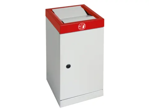 afvalbak,niet-brandbaar,30l,HxBxD 600x300x300mm,binnenbak staal