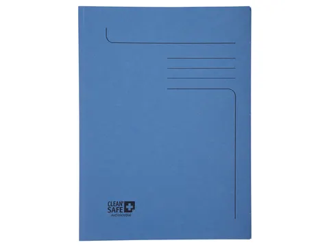 Dossiermap Exacompta Clean'Safe 2kleppen blauw 5 stuks