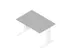 bureau,HxBxD 730x1200x800mm,blad grijs,C-voet wit