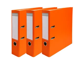 Pak 3 ordners PP/pap A4 80mm oranje PP A4 80mm ORANJE - 4