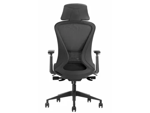 Ergonomische Bureaustoel 600 NEN-EN 1335 Zwart Mesh Met Hoofdsteun