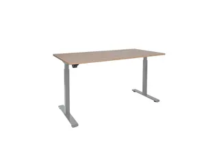 Elektrisch verstelbaar bureau 160x80cm Frame Alu Blad Havanna Kersen - 1