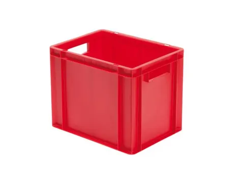 Euronorm-stapelbak 29l 320x400x300mm Wanden/bodem Gesloten Rood