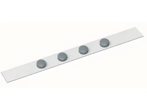 metaalstrip MAULstandard, ft 1 m, incl. 4 magneten