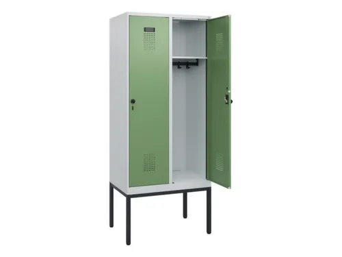 schoollocker,HxBxD 1950x800x500mm,2vak,vak B 400mm,draaigrendel